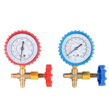 CT-466 Brass Single Manifold Gauge Set HVAC refrigeration system auto air conditioner AC Charging Single Manifold Gauge