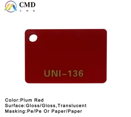 Plum Red Acrylic Sheet
