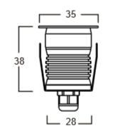 inground LED well lights 1W