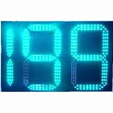 LED Sign with Microprocessor Control System and Three Colors