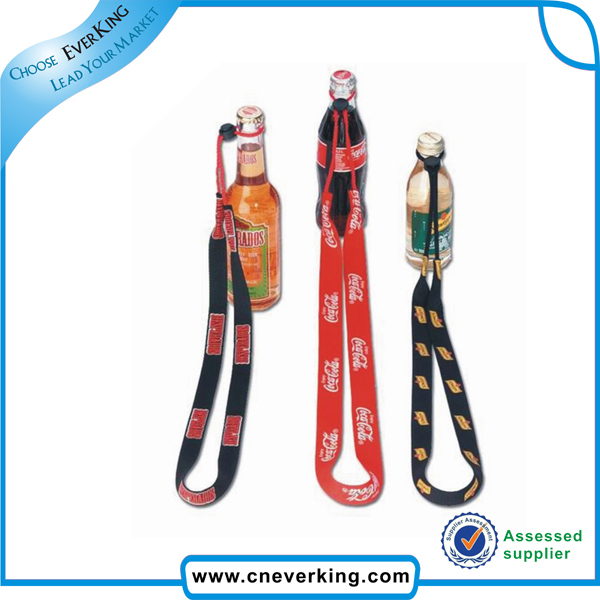 Custom Color Polyester Neck Strap with Bottle Holder