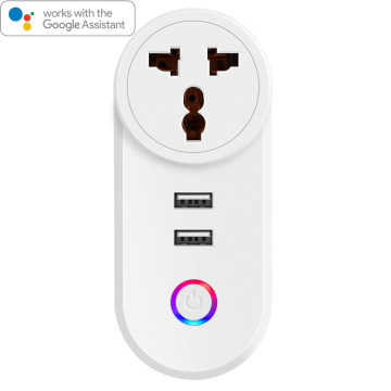 OEM Design Eco Timer Power Travel Mini presa elettrica Presa adattatore wireless Presa Alexa India 2 USB Smart Plug