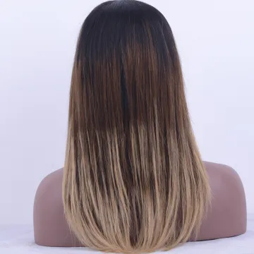 wholesale price brazilian hair full lace human hair wig dark roots virgin hair ombre wig