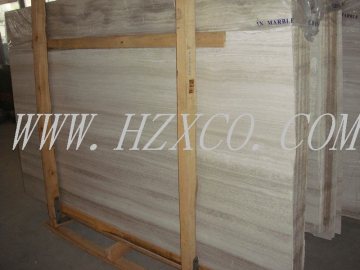 Floor Tile, Gray & White Wooden Marble Slab/Tile