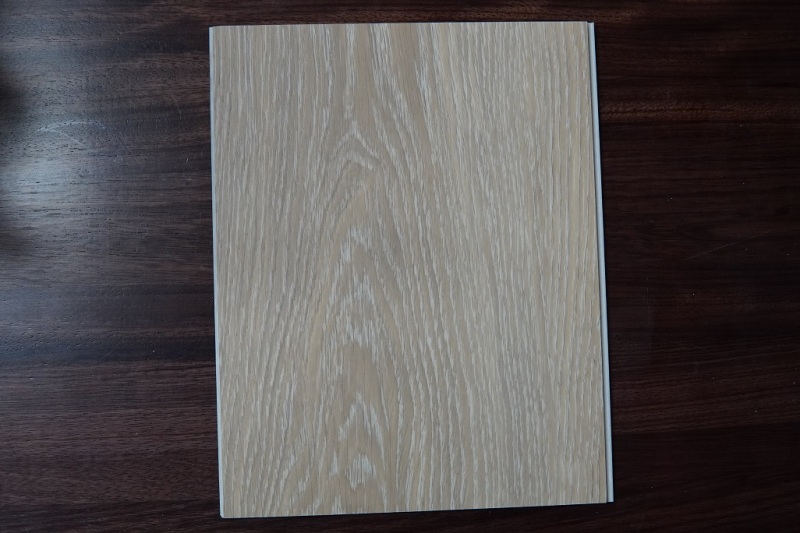 Carbon crystal board on wood surface