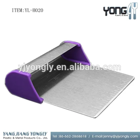 Stainless Steel With Scale Pizza Dough Scraper Cutter manual food chopper