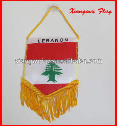 custom Lebanon car pennant
