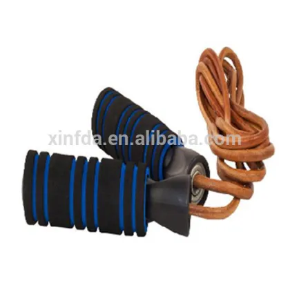 Wholesale Bearing Fitness Walmart Jump Rope With Cowhide Rope