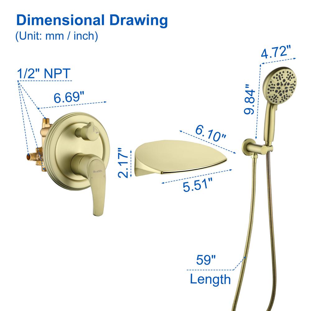 Tub faucets 88026bg 5