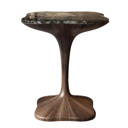 North American Walnut Solid Wood Side Table for Coffee Room