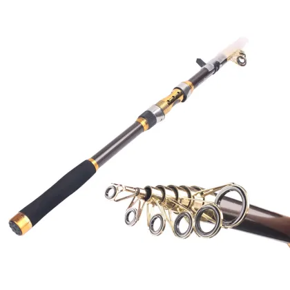 Fishing Rod Telescope Travel Fishing Tackle Rod Boat Spincasting Fishing Pole