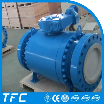 trunnion mounted RTJ flange high pressure ball valve