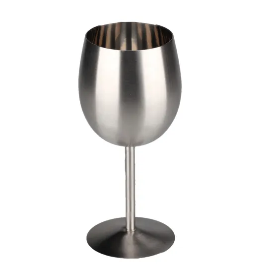 Stainless Steel Long Stem Wine Glass