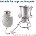 Round Stainless Steel Outdoor Propane Burner