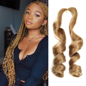 Factory Price Bundle Hairsyles Crochet Braid French Curls Synthetic Wavy Braiding Hair  extension Spiral Curly Braiding Hair