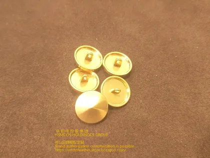 Golden mushroom pointed buttons bags and clothing personality choice