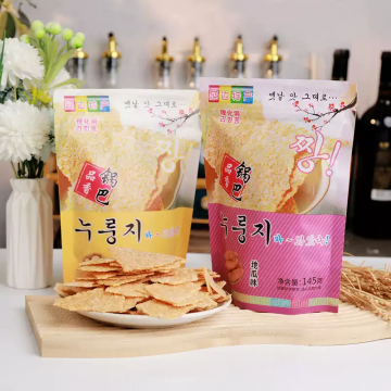 Crispy rice flavored rice dumplings