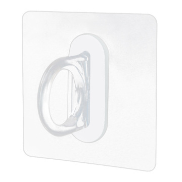 Dual-Purpose Stainless Steel Stick Ring Hook Adhesive Curtain Rod