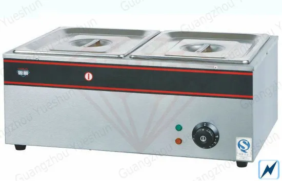 Electric Bain Marie With 2 Pan , 1.5 Kw Bain Marie Food Warmer