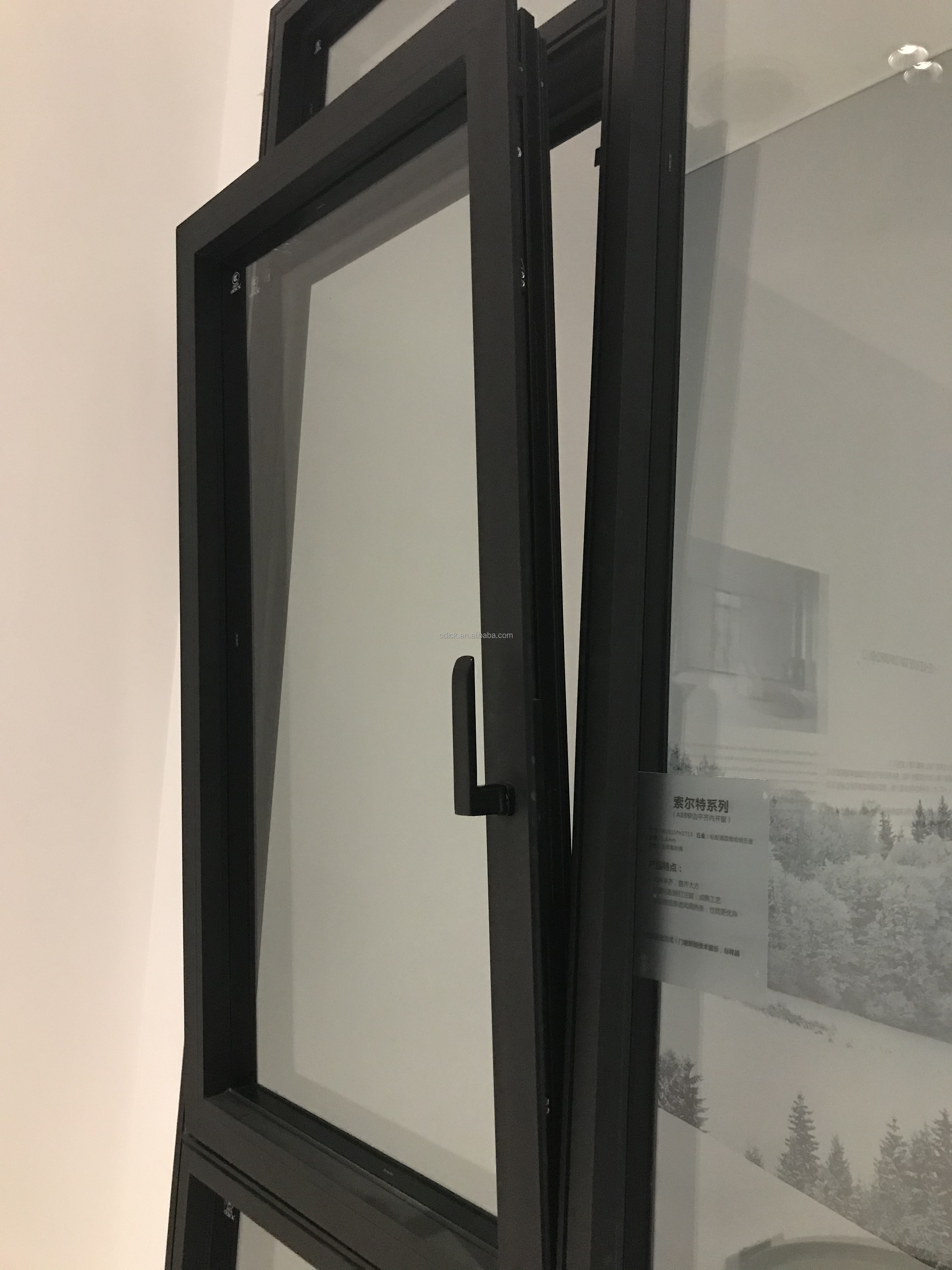 Euro Tilt Turn Window Hurricane Proof Glass Windows Double Glazing Κινέζικες πόρτες παράθυρα4 Euro Tilt turn window hurricane proof glass windows double glazing Chinese windows doors4