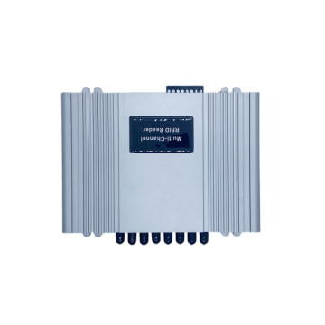 Lector de RFID industrial: largo rango, 8 puertos, ISO 18000-6C UHF RFID Lector fijo con interfaz RS232 y RJ45 para la gestión de inventario