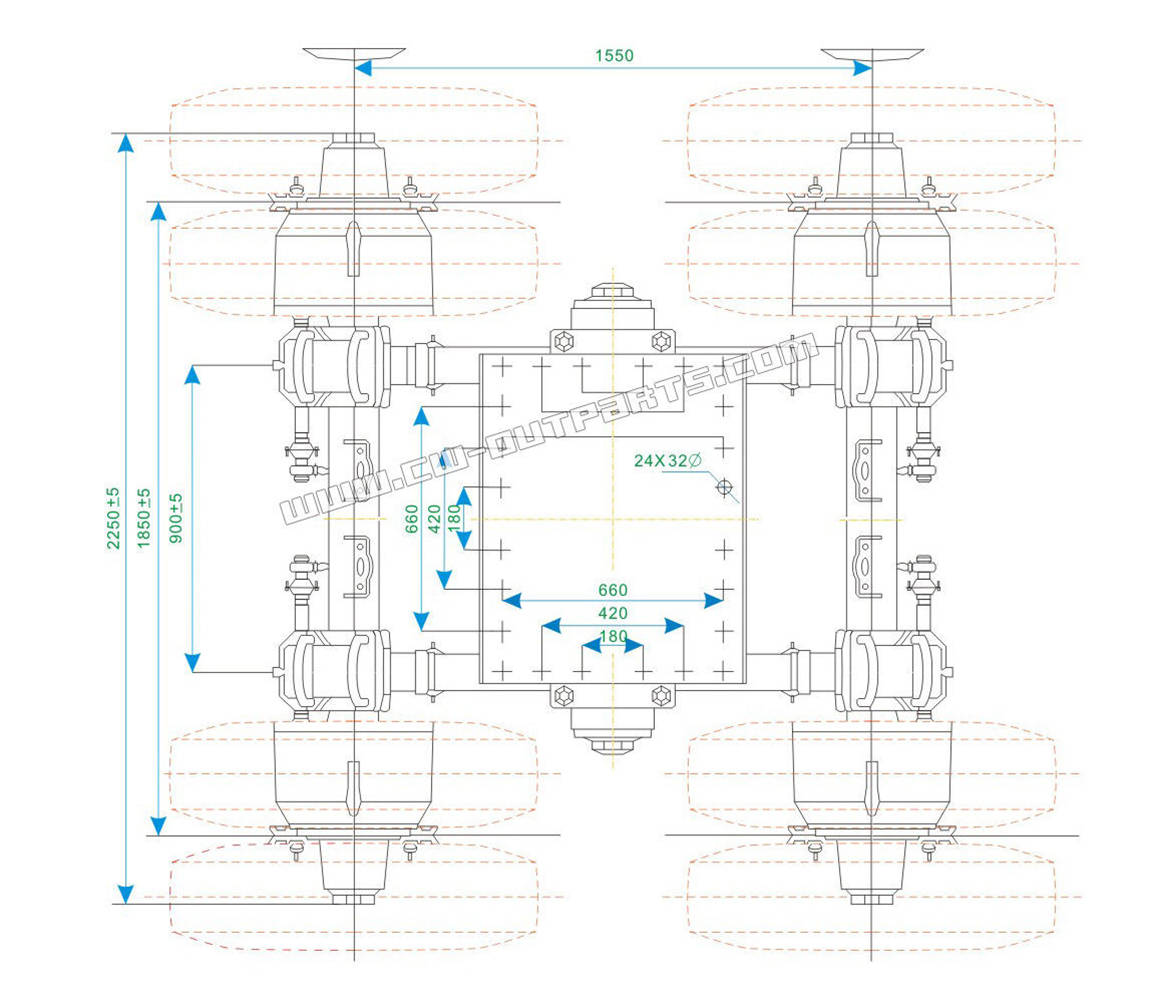 HUB Type Bogie