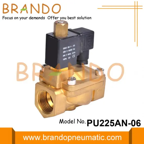 3/4'' Normally Open Solenoid Valve NOPU225A-06 PU225AN-06