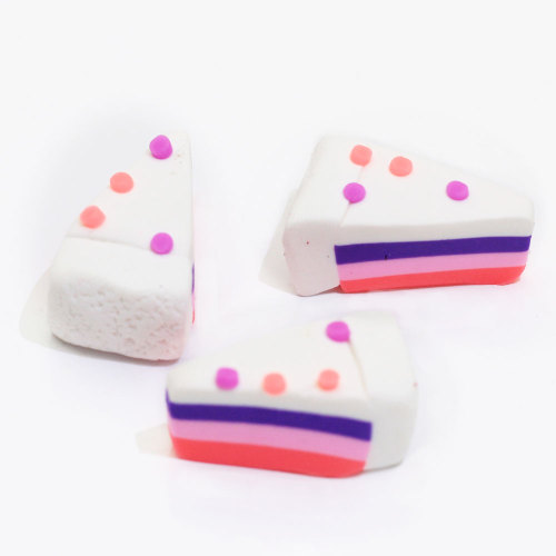 Arcilla polimérica en forma de postre dulce pastel dulce colorido popular para adornos artesanales de bricolaje encantos de decoración de uñas