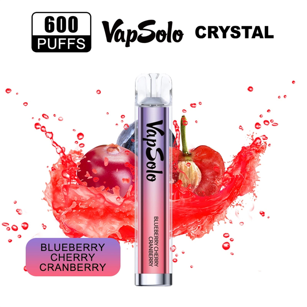 Vapsolo Crystal 600 Puffs Vapes descartáveis ​​por atacado