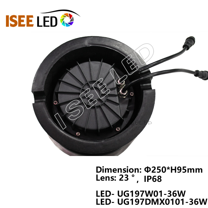 RGB DMX COB LED underjordisk lampe lys