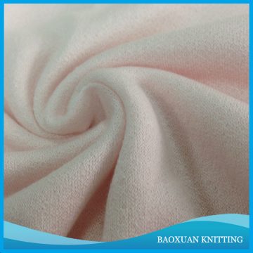 100%Polyester Light Pink Plain Dyed Pattern Knitted Hemp Crepe Fabric For Women Dress