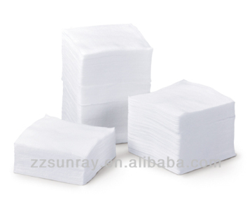 Disposable sterile absorbent gauze swab