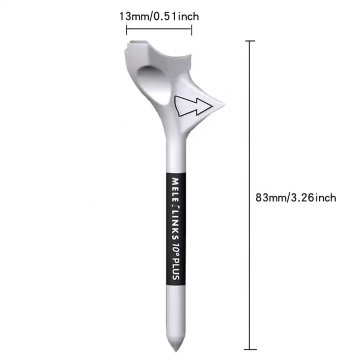 High-Quality Durable Slanting Golf Tees - Melelinks Factory OEM ODM 10 Degree 83mm Plastic Golf Accessories
