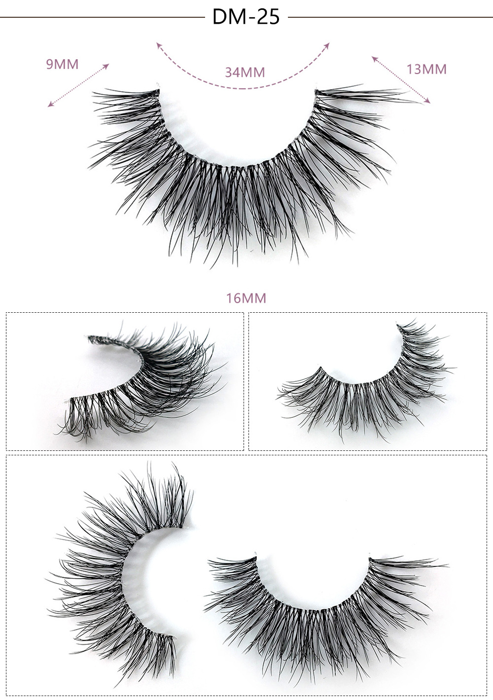 3D mink false eyelashes with luxurious package