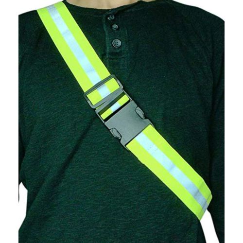 Ceinture taille haute visible élastique en polyester jaune