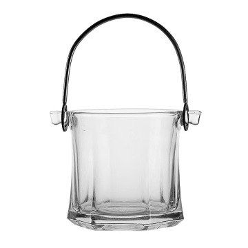2024 Factory Wholesale: Custom Crystal Glass Ice Buckets - Minimalist Design, Hot Selling