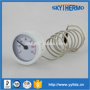 Plastic case pressure type water heater capillary thermometer