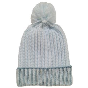 Knitted winter kids beanie