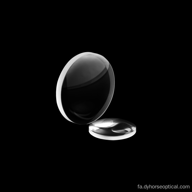 لنز Meniscus CAF2 کلسیم فلوراید
