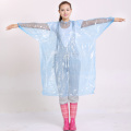 Trajes de lluvia de material plástico desechables transparentes para acampar