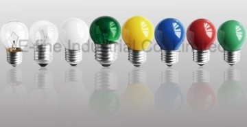 cheap frosted clear round bulb colour incandescent bulb