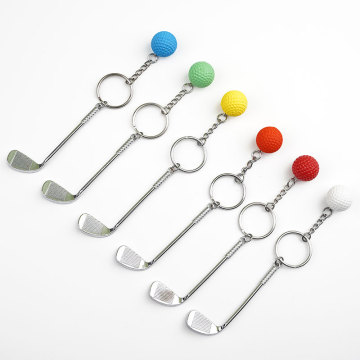 Metal Sports Game Souvenirs: Ball Pendant & Golf Keychain