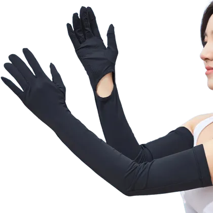 Women's Summer Cycling Ice Silk Sunscreen Sleeve Thin Driving Arm Cover