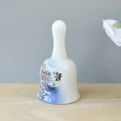 Ceramic Dinner Bell Souvenir Gift - Montenegro Travel Bell