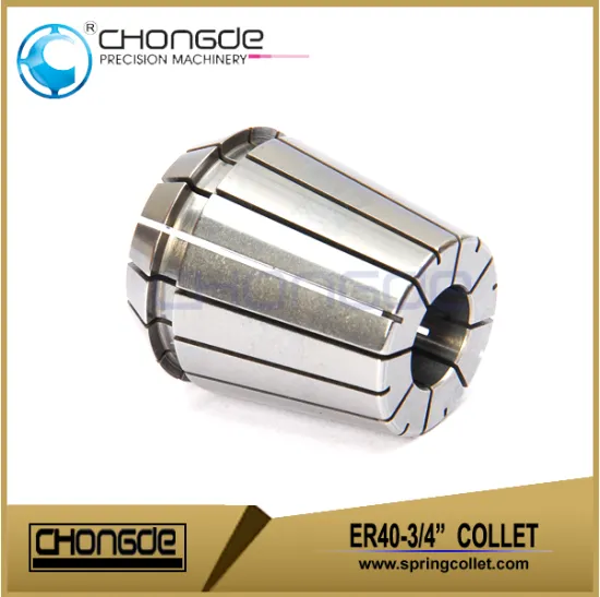 ER40-3/4" Precision Collet Clamping Range 0.750"-0.710"