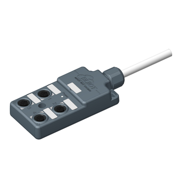 NPN IP69K Waterproof IO BOX Simple Wiring Small Size Prefabricated Cable Sensor Distributor for Computer Room