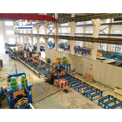 H Beam Assembling Welding Straightening Production Line