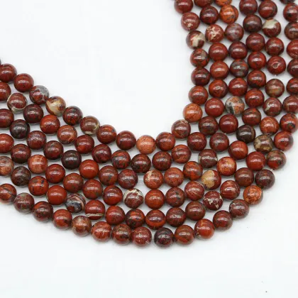 Natural Crystal Loose Beads Safflower Stone Round Beads
