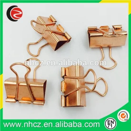 Mini 19MM Rose Gold Binder Clips