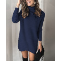 Robe de pull à col roulé pour femmes